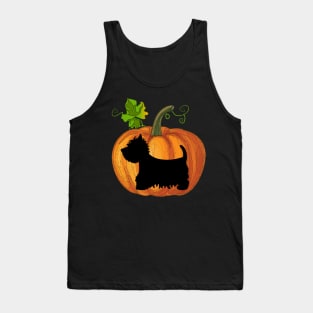 Westie in pumpkin Tank Top